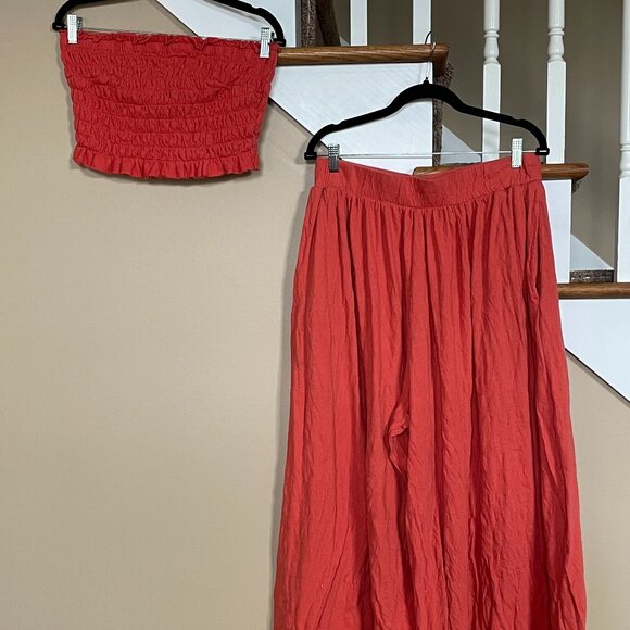 FREE PEOPLE Other - Free People Beach "Solange Set" 2 piece cover up set sz XL